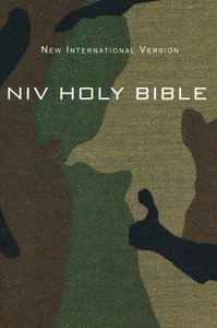 NIV compact bible camouflage green paperback