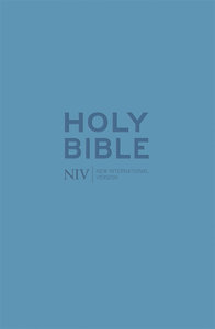 NIV compact bible zip blue leatherlook