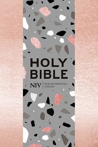 NIV compact bible zip rose gold leatherlook