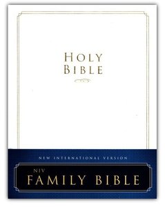 NIV family bible white hardcover