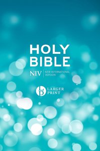 NIV large print bible blue hardcover