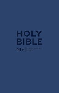 NIV tiny bible zip blue leatherlook