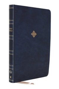 NKJV thinline reference bible blue leatherlook