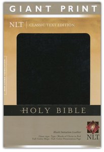 NLT giant print bible black leatherlook