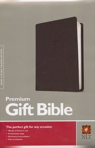 NLT gift bible black leatherlook