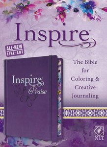 NLT inspire praise bible purple leatherlook