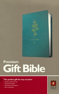 NLT premium gift bible teal leatherlook