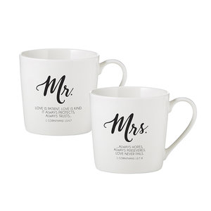 Mug set cafe Mr & Mrs