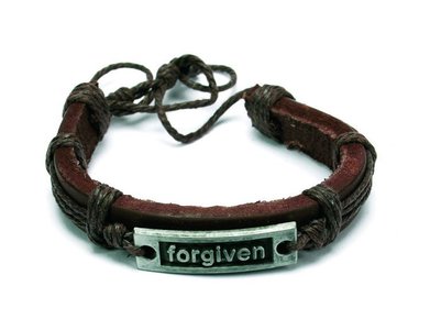 Armband Forgiven leer verstelbaar