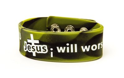 Armband siliconen groen I believe in you 