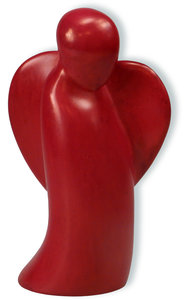 Figurine angel 10cm red