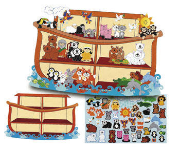 Sticker scene (3) paper giant Noah's ark