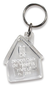 Sleutelhanger transparant de zegen van de Heer