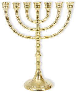 Menorah 24,5cm goudkleur