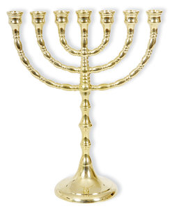 Menorah 29,5cm goudkleur