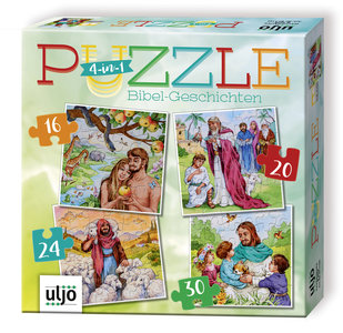 Puzzel 4 in 1 bijbelverhalen