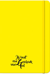 Schrijfboekje geschenk van God geel