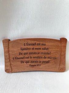 Wall plaque 34x20cm L'eternel est ma lumiere