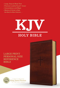 KJV Large print bible personal ed. index Brown imit. Leather