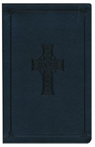 ESV Value Thinline Bible Charcoal Trutone Celtic Cross