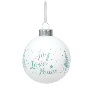 Weihnachtskugel  Joy Love Peace. 