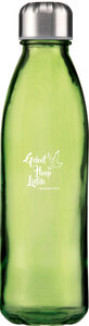 Wasserflasche Grün Geloof Hoop Liefde