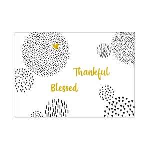 Ansichtkaart (6) thankful blessed
