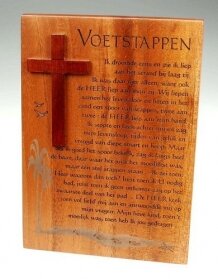 Holzständer Voetstappen 16x11,7cm