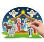 Kerst stickervel & stickers assortie