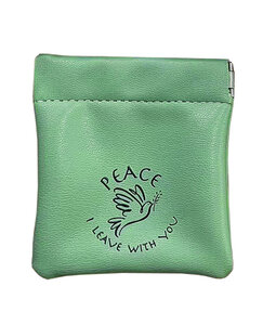 Portemonnee Peace I leave with you groen