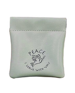 Portemonnee Peace I leave with you beige