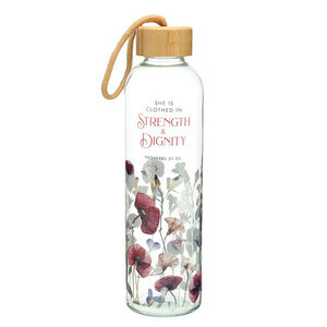 Glasflasche Strength and dignity