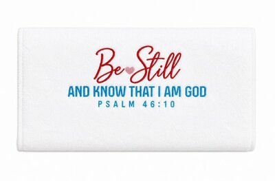 Handdoek Be still and know