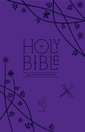 ESV compact gift bible zip purple leather