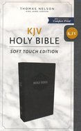 KJV comfort print bible black leatherlook