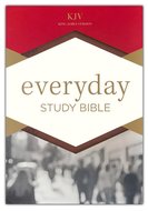 KJV everyday study bible tan leatherlook