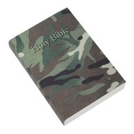 KJVA pocket bible camouflage green paperback