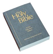 KJVA pocket reference bible black paperback