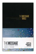 Message gift & award bible black leatherlook