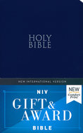 NIV gift & award bible blue leatherlook