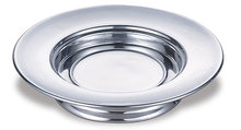 Stacking bread plate polished aluminum