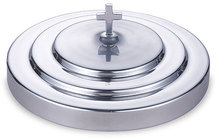 Communion tray cover polished aluminum