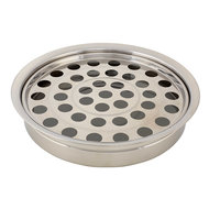 Communion tray stainless steel silverpolished