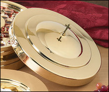 Communion tray cover brass stainless steel