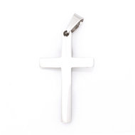 Pendant cross 32x19mm stainless steel