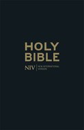 NIV thinline bible black leather