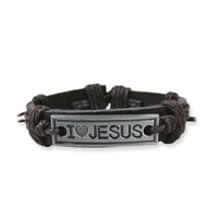 Armband I love Jesus leer