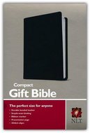 NLT compact bible blue leather