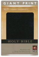 NLT giant print bible black leatherlook