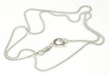 Silver ball chain 50cm